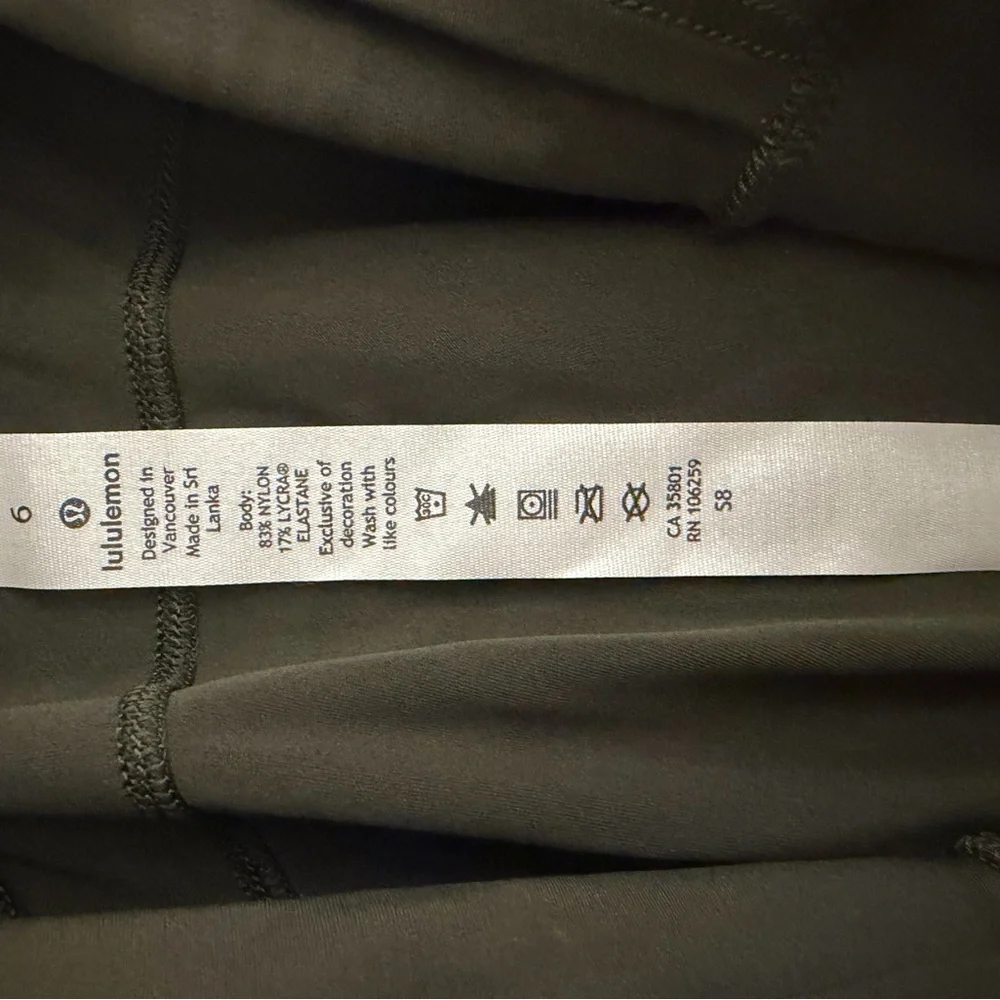 Lululemon Dark Green Capri Leggings